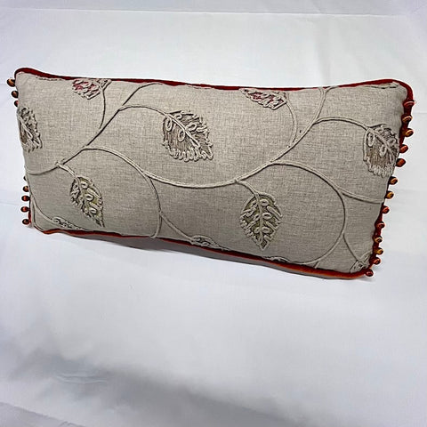 Crewel Style Fabric Cushion