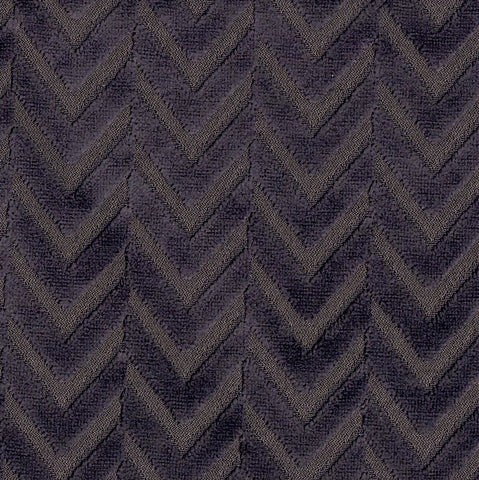 Herringbone Purple Velvet  - 2.2mt Remnant