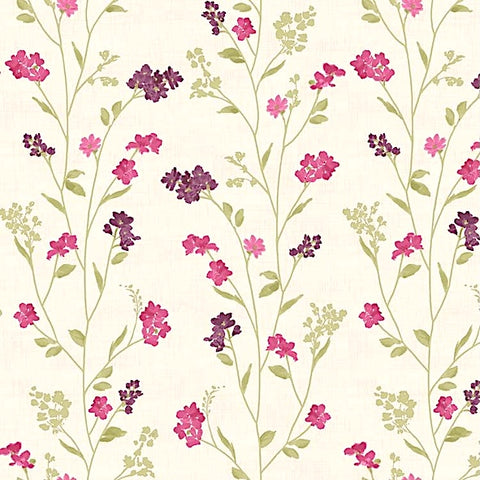 Enchanted Magenta FR Panama Curtaining