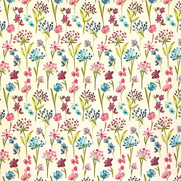 Moorhouse Magenta FR Panama Weave Curtaining