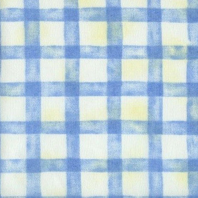 Criss Cross Blue Voile - Endoflinefabrics