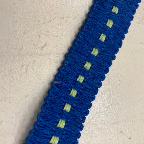 Navy Lime Flat Trim - 10 Meters (1)
