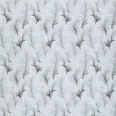 Feather Boa Graphite Woven Jacquard