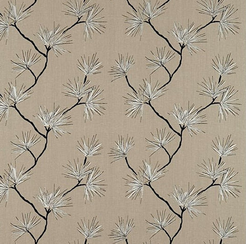 Harlequin - Bakari - Entwine Charcoal Embroidered 2.5m Remnant