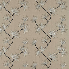 Harlequin - Bakari - Entwine Charcoal Embroidered 2.5m Remnant