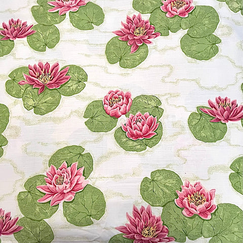 Vintage Arthur Sanderson Waterlily - 3.4mt Remnant.