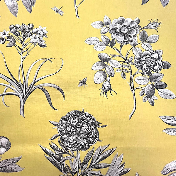 Vintage Arthur Sanderson Etchings & Roses - 3mt Remnant