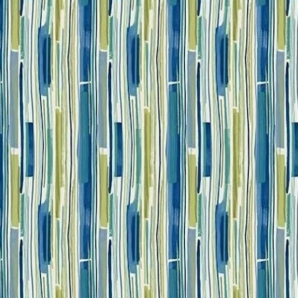10 Meter Roll ILIV Sketch Island Blue Plain Weave Bedding FR