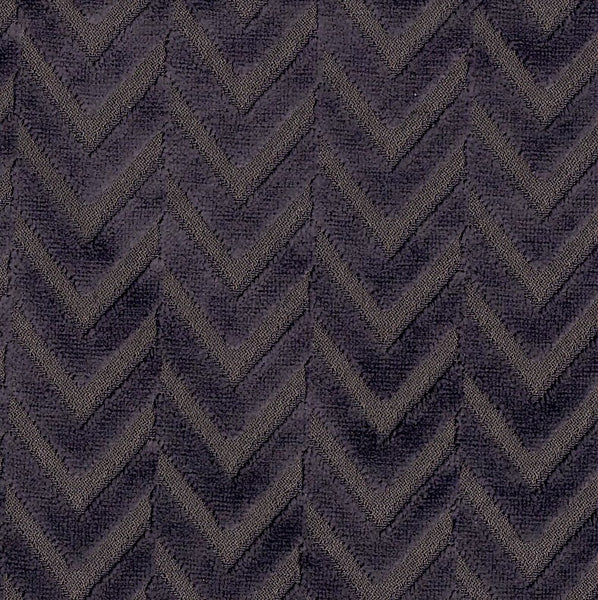 Herringbone Purple Velvet  - 2.2mt Remnant