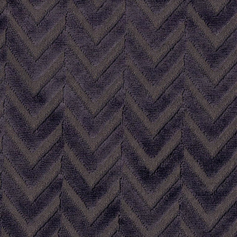 Herringbone Purple Velvet  - 2.2mt Remnant