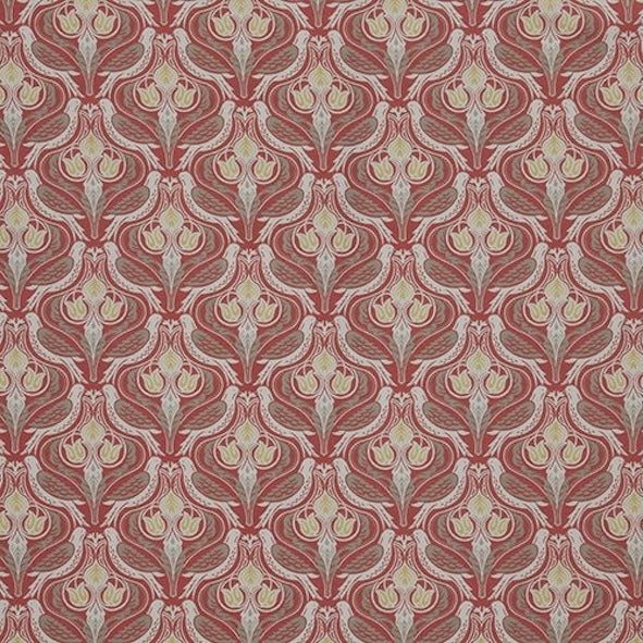 Cavendish Claret FR Basket Weave Curtaining