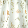 Field Grasses Coral Embroidered