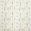 Field Grasses Coral Embroidered