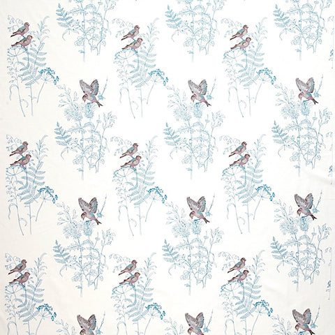 Gold Finch Delft Embroidered