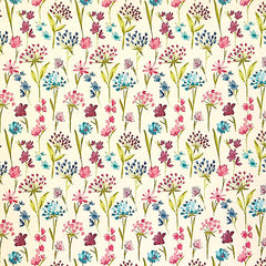 Moorhouse Magenta FR Panama Weave Curtaining.