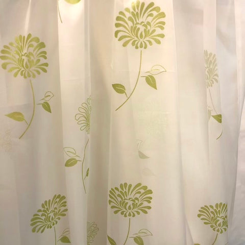 Carnation Green Voile