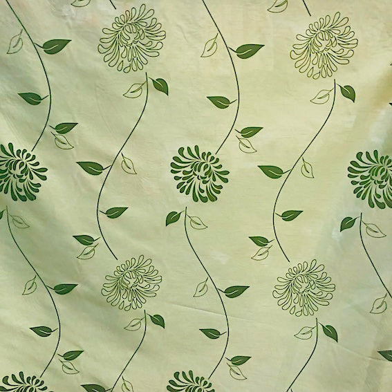 Carnation Green Faux Silk